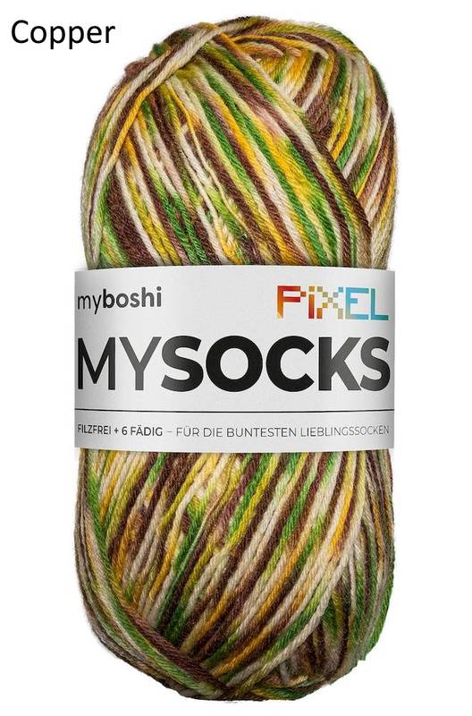 Myboshi mysocks Pixel "Copper"