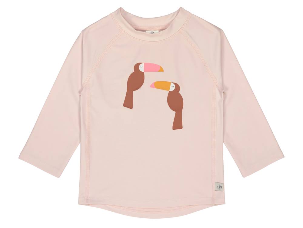 LÄSSIG UV-Shirt "Toucan Powder Pink" in rosé mit herzigen Tukanen