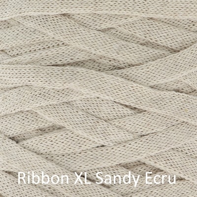 RibbonXL Textilgarn - Sandy Ecru