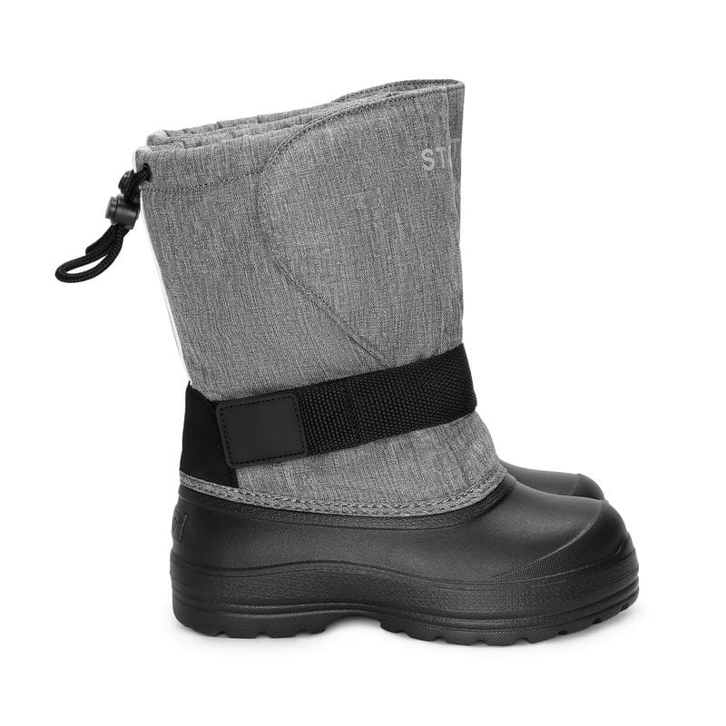 Stonz-Trek-Kid-Heather-Grey-Seite 3fach verstellbar für individuelle Anpassbarkeit: Stonz Trek Winterboots Heather Grey