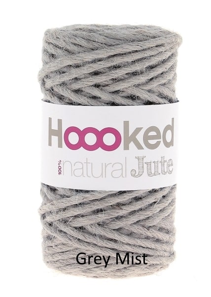 Hoooked Natural Jute Grey Mist