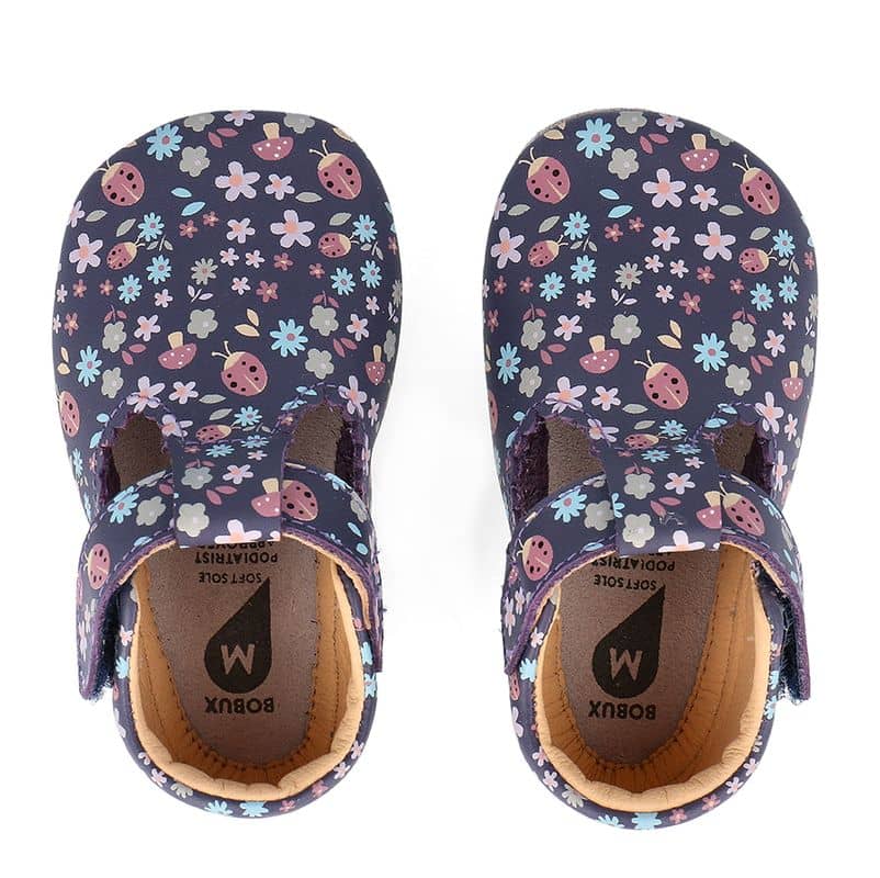 Bobux-Meadow-Grape-Floral-1 BOBUX Lederfinkli "Meadow Grape Floral" mit zauberhaftem Blümchendruck