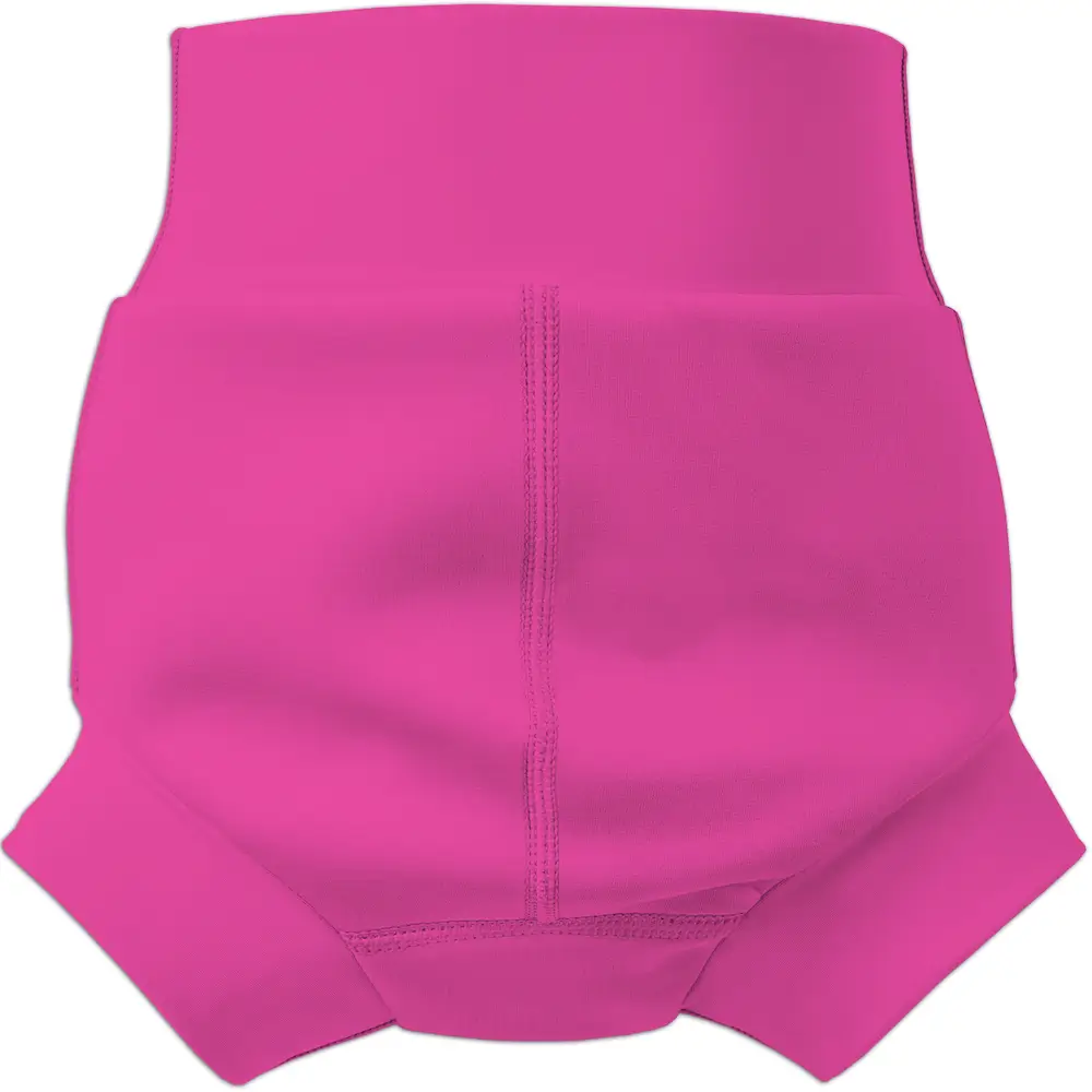 Rückseite der Schwimmwindel Happy Nappy Neon Pink aus 1mm Neopren