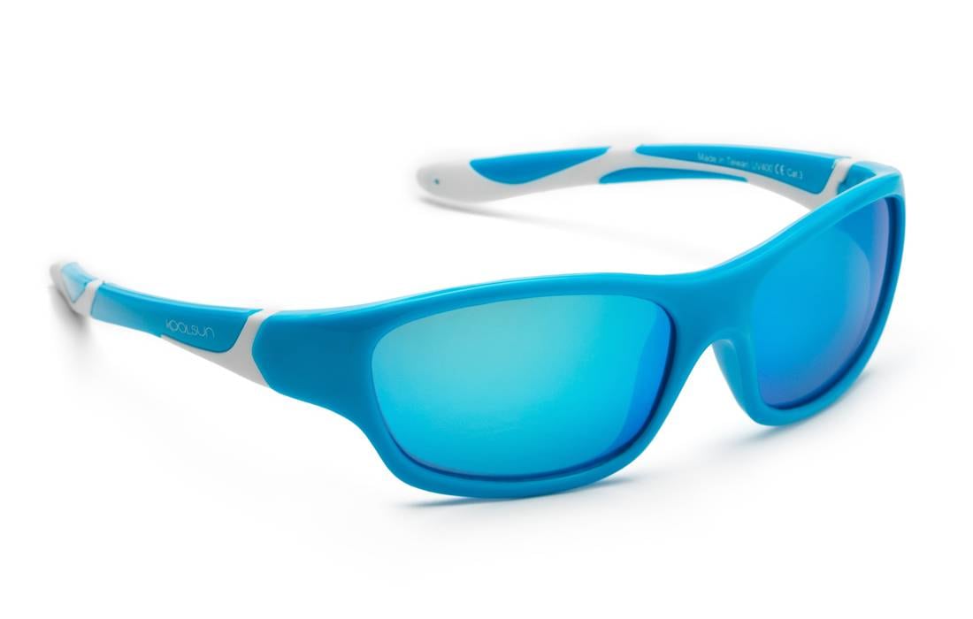 KOOLSUN Kinder Sonnenbrille SPORT Aqua White