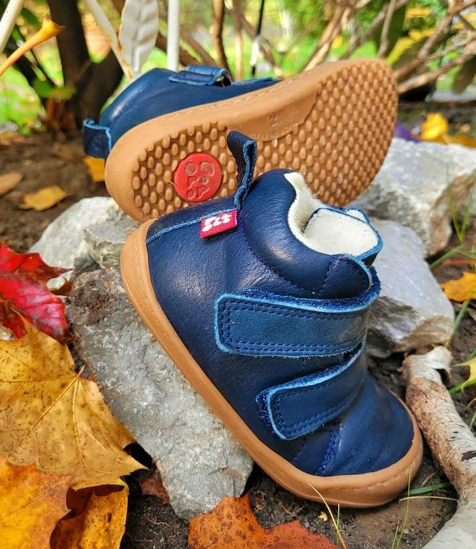 Für Barfuss-Fans im Winter: Pololo Barfusswinterstiefel in blau