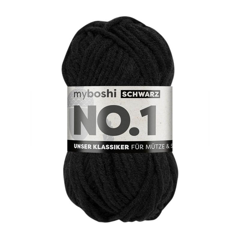 myboshi No. 1 Wolle - 196 Schwarz