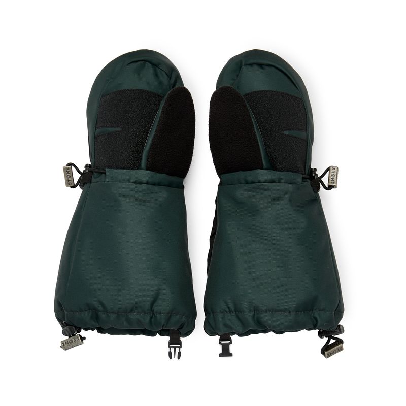 Kids-Mitts-Grey-Evergreen-Innenseite Innenseite der Stonz Junior Mitts "Evergreen" mit rutschfester Beschichtung