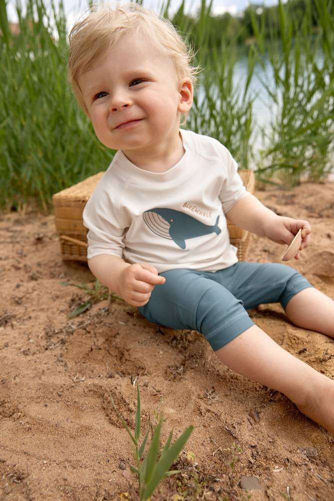 Lassig-KA-UV-Shirt-Whale-Milky-Junge Junge mit LÄSSIG UV-Shirt "Whale Milky" in Offwhite