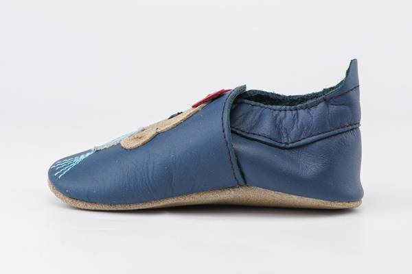 Passen sich perfekt an den Fuss an: Bobux Soft Soles Party Bear Navy