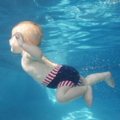 HAPPY NAPPY Schwimmwindel Navy Lagoon