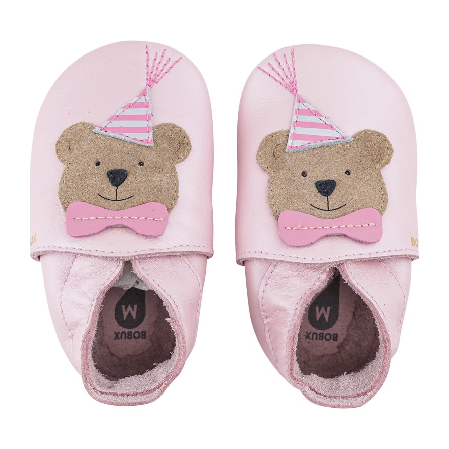 21-Party-Bear-Blossom-Haupt BOBUX Lederfinkli Party Bear Blossom Pearl in rosé mit Partybär