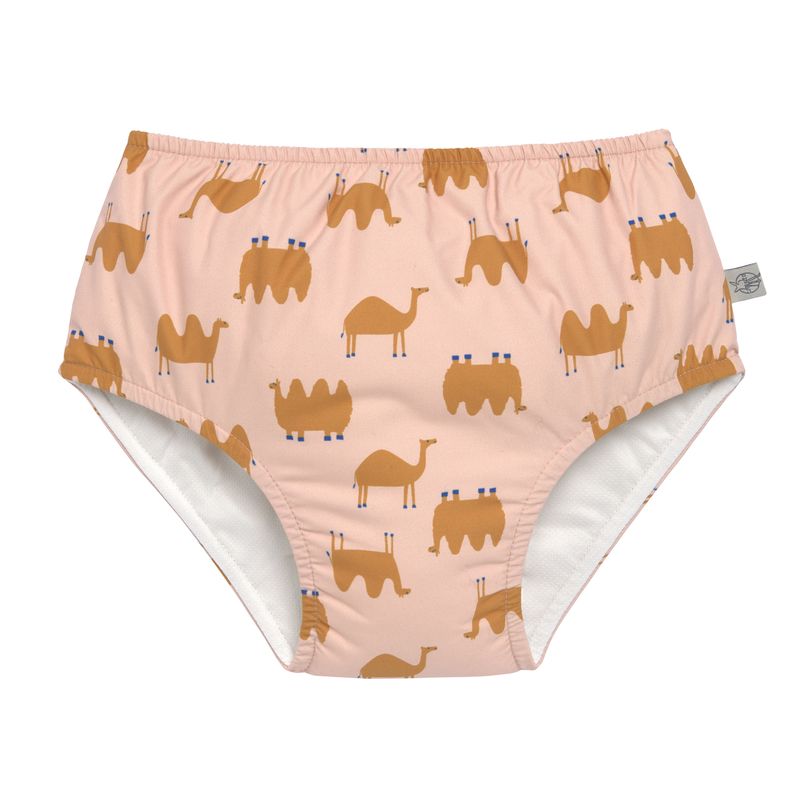 LÄSSIG Mädchen Schwimmwindel "Camel Pink" in Rosé mit lustigen Kamelen