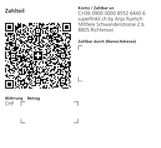 Auf Rechnung (mit QR-Einzahlungsschein)