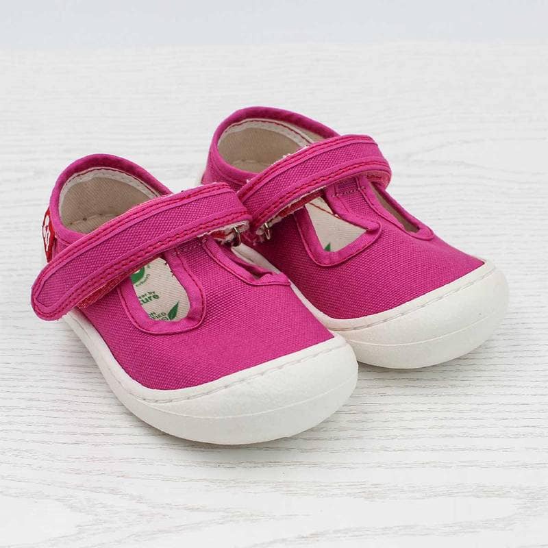 POLOLO Arena Sneaker Vegan mit Klettverschluss in Pink