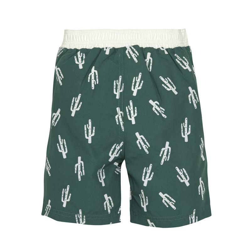 Rückseite der LÄSSIG UV-Badehose "Cactus Green"