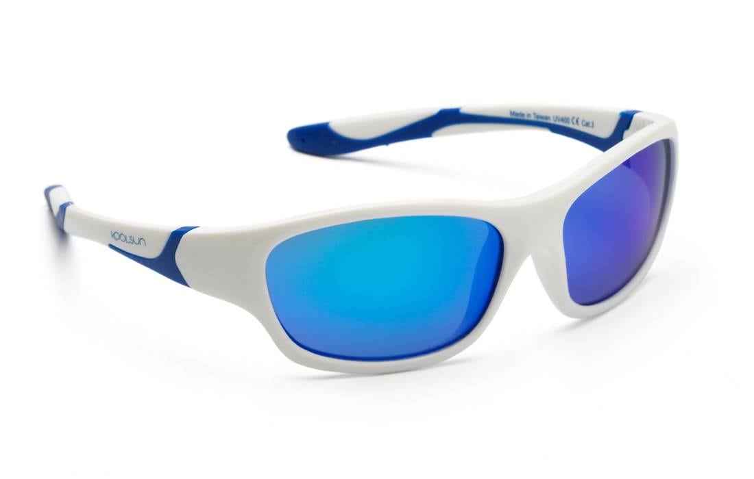 KOOLSUN Kinder Sonnenbrille SPORT White Royal