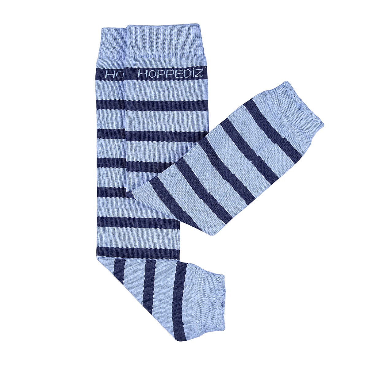 Stulpen-gestreift-blau Babystulpen Hoppediz unifarben in hellblau/marine