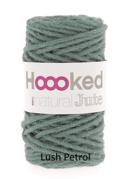 Hoooked Natural Jute Lush Petrol