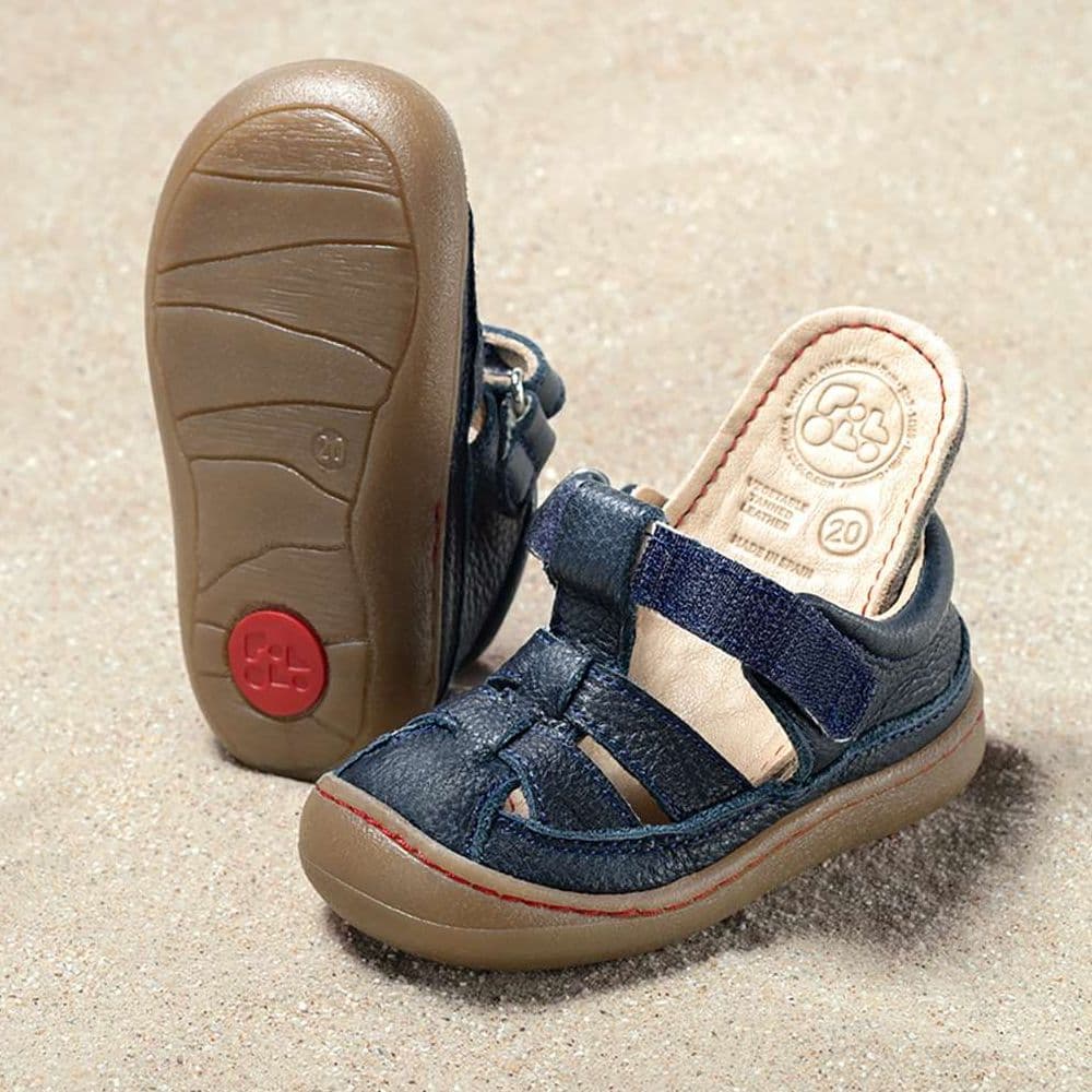 POLOLO Sandale Verano Blau Herausnehmbare Innensohle der dunkelblauen Pololo Verano Sandalen