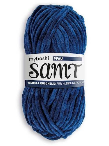 myboshi SAMT Pfau in Blau