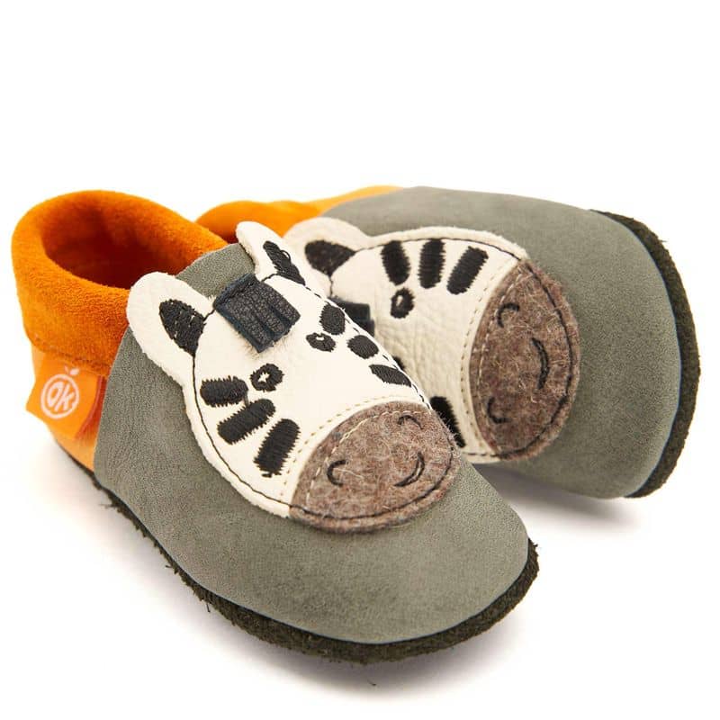 Pololo/Orangenkinder Zuma das Zebra Mit zauberhaften Details: Orangenkinder Lederfinken "Zuma das Zebra"