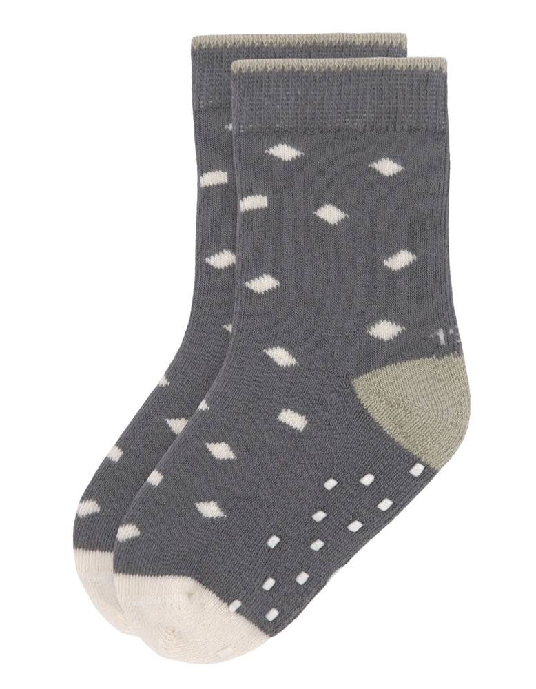 LÄSSIG Anti-Rutsch-Socken in Anthrazit