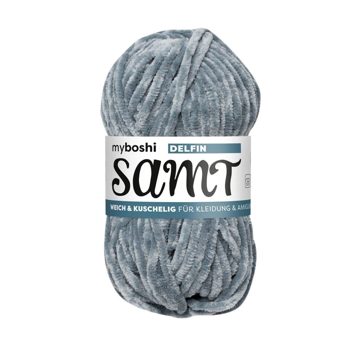 myboshi Samt Delfin in grau
