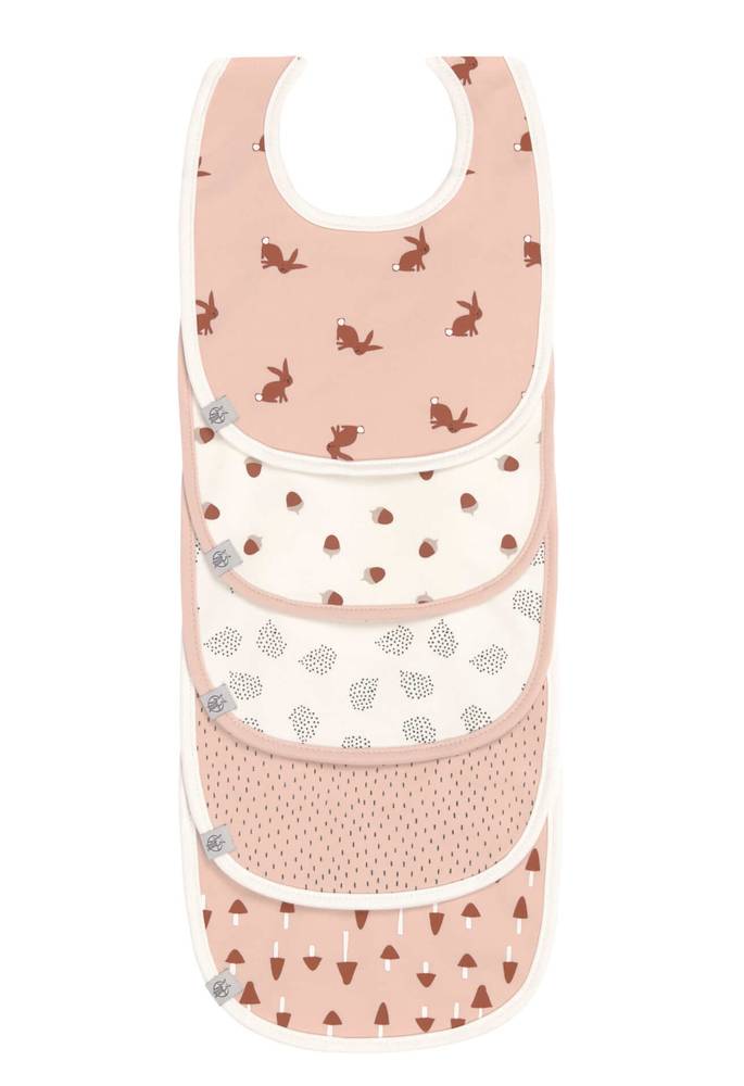 21-LASSIG-bibs-Latzchen-Rabbit LÄSSIG Lätzchen Little Forest Hase 5er Set