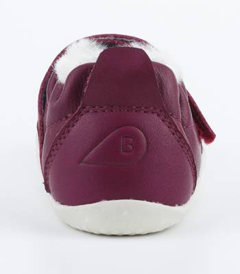 Lernlaufschuh Bobux Marvel Arctic Boysenberry mit warmem Merinofutter