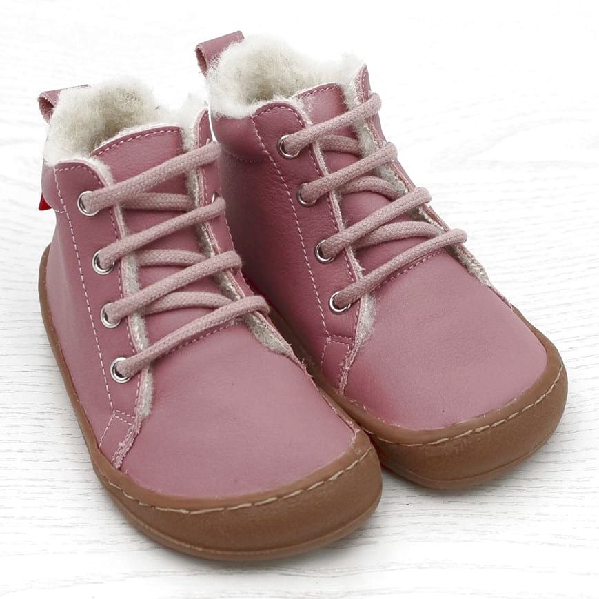 POLOLO Barfuss Winterschuh Rosé