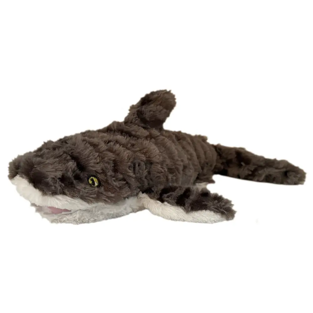 Wärmestofftier Hai von Habibi Plush zum Erwärmen in Mikrowelle oder Backofen.