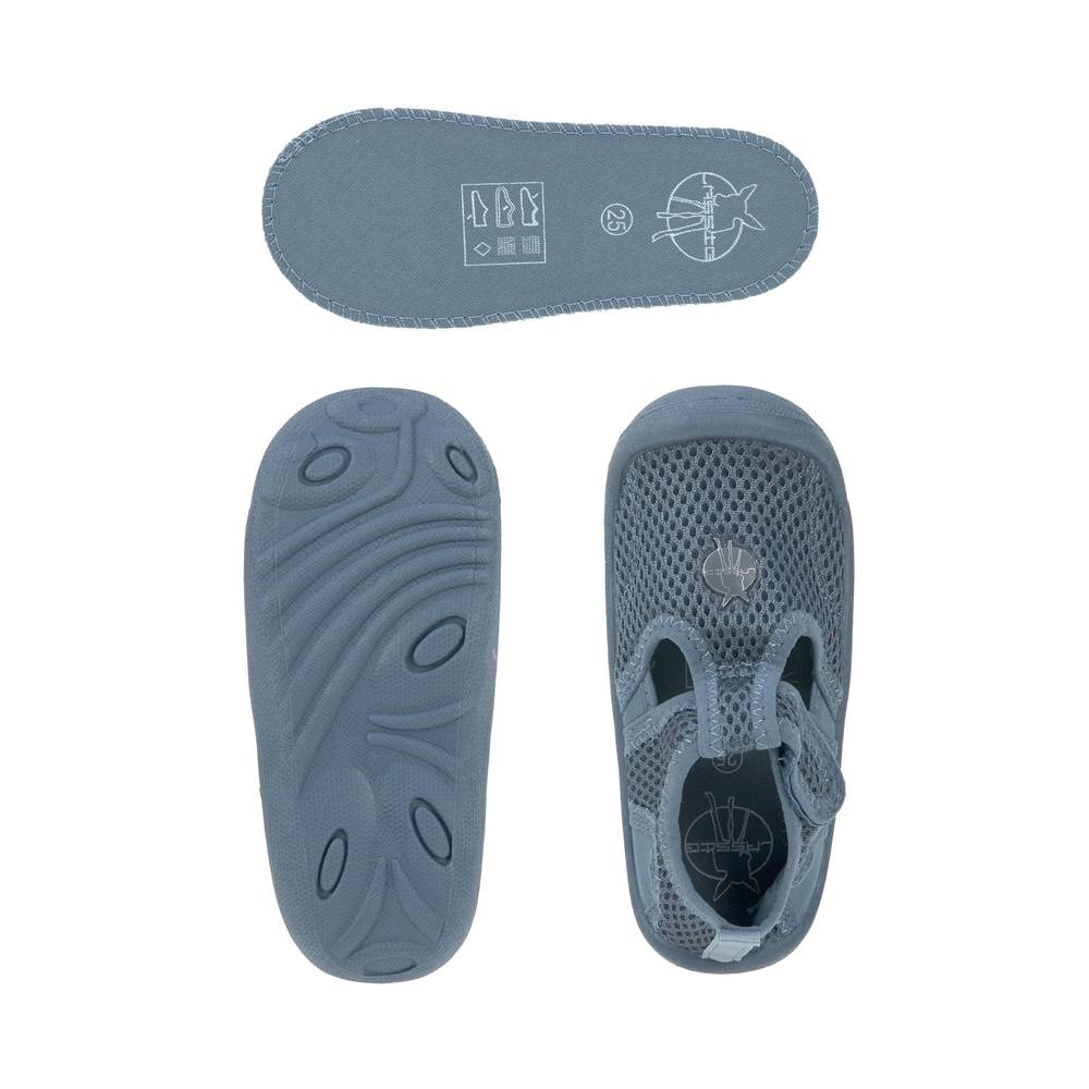 LÄSSIG Beach Sandals Blau mit herausnehmbarer Sohle