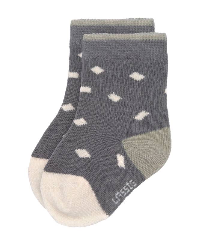Lassig-Socken-3erSet-Anthrazit LÄSSIG Kindersocken in Anthrazit mit Sprenkeln