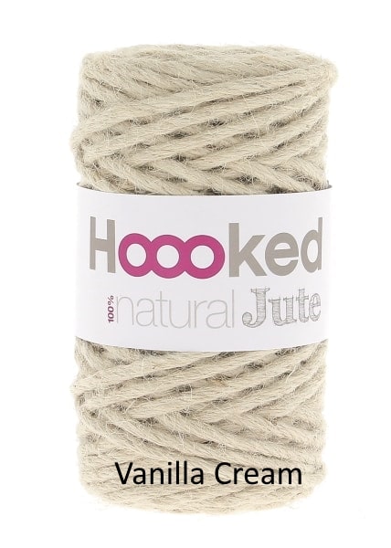 Hoooked Natural Jute Vanilla Cream