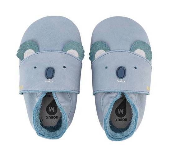 22-Bobux-Koko-Slate-Paar BOBUX Lederfinkli "Koko Slate" mit freundlichem Koalabären