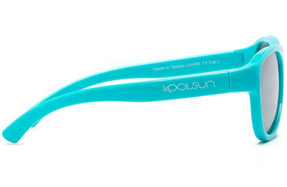 Koolsun-Air-Capri-Blue-2 KOOLSUN Sonnenbrille Kinder Air in Türkis von der Seite