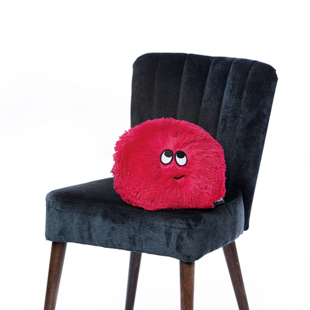 baby-peacockpink babyFLAUSCHN Peacck Pink - kleines Kuschelkissen in frechem Pink