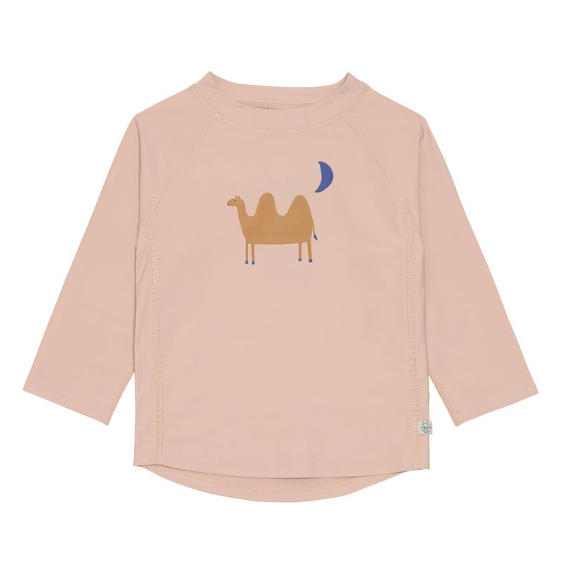 LÄSSIG Langarm UV-Shirt "Camel Pink" in Rosé mit herzigem Kamel