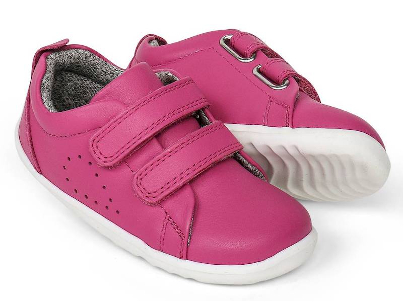 Bobux-Grasscourt-Raspberry-Paar Bobux Step up Grass Court Raspberry Kinderschuhe