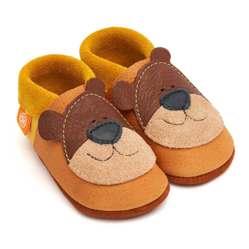 Orangenkinder-Barnie-Honigbar-Haupt Orangenkinder Lederfinkli "Bärnie der Honigbär"