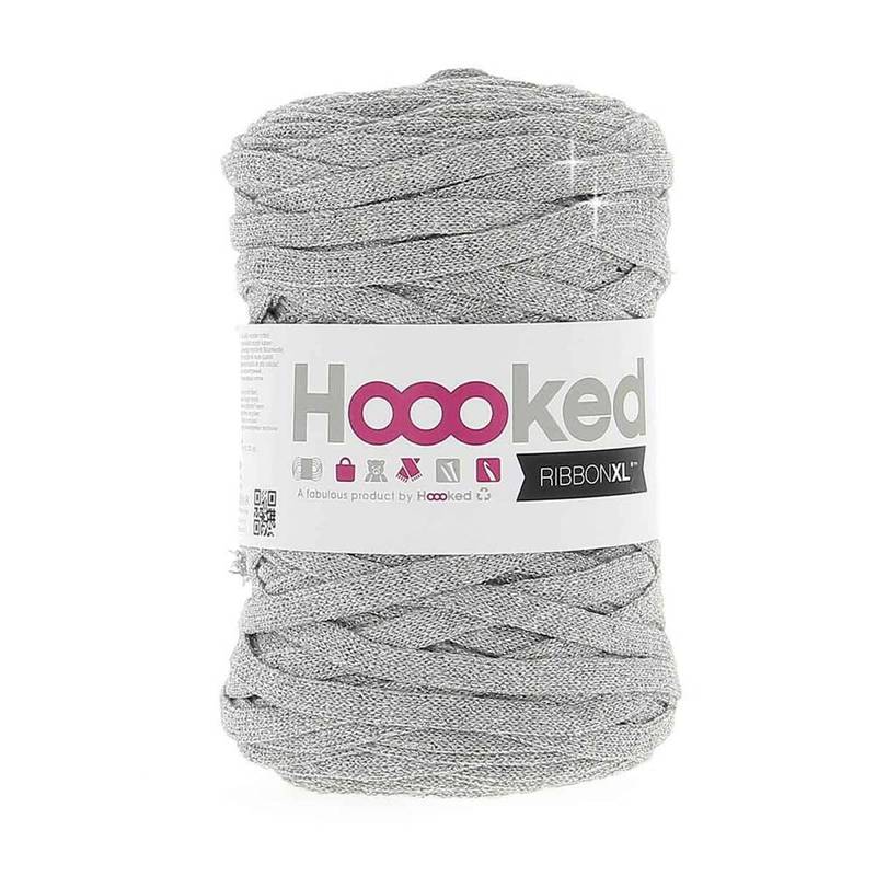 Hoooked Ribbon XL - Silver Glitter