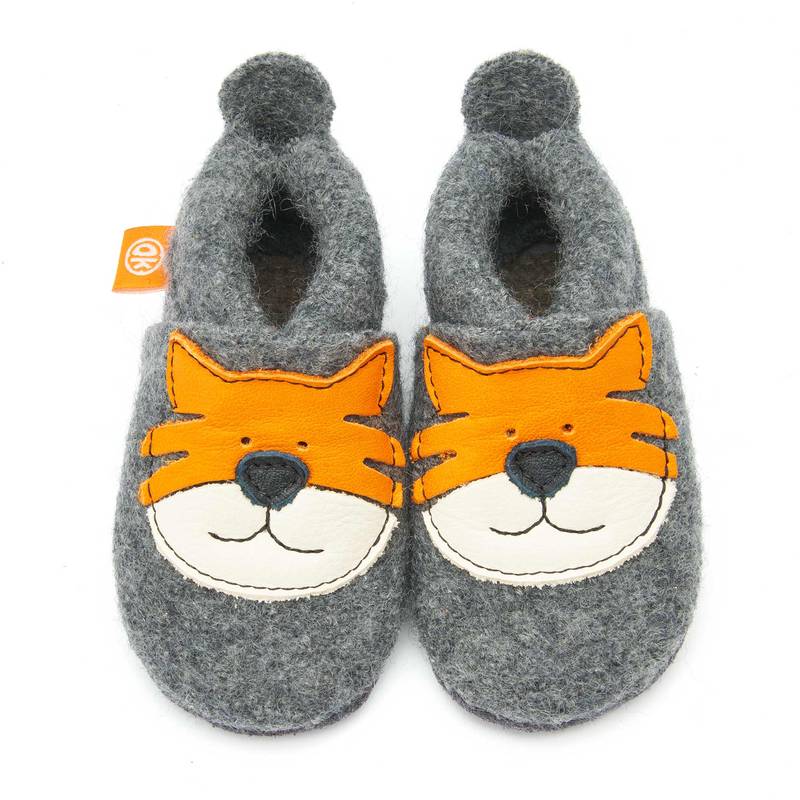 Wolli_Tom3 Pololo Walkschuhe mit herzigem Tiger