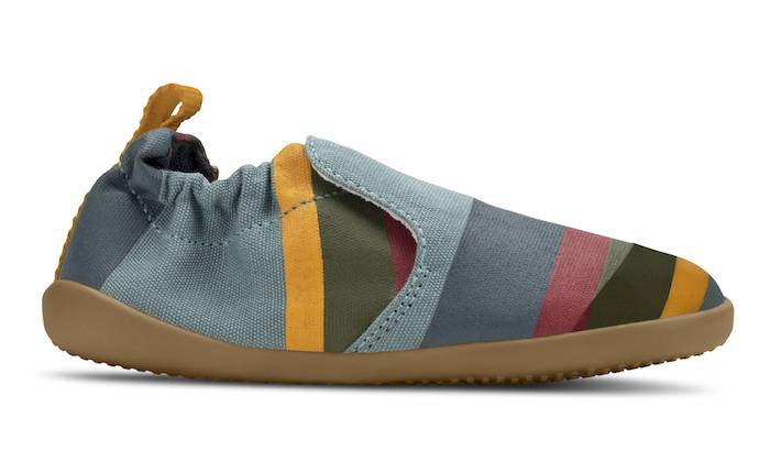 Bobux Krabbelschuhe "Indie Junior Slate Seaside" mit elastischem Knöchelgummi