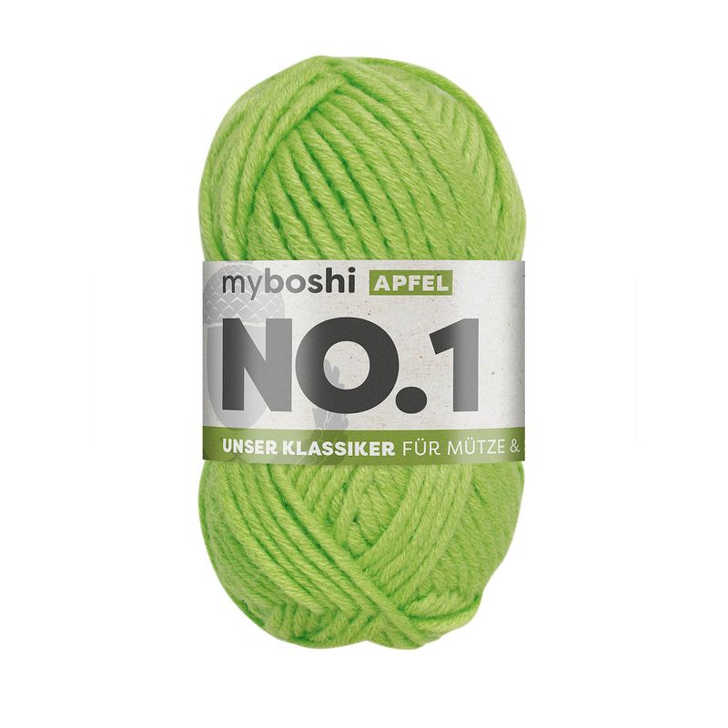 myboshi No. 1 Wolle - 121 Limettengrün/Apfel
