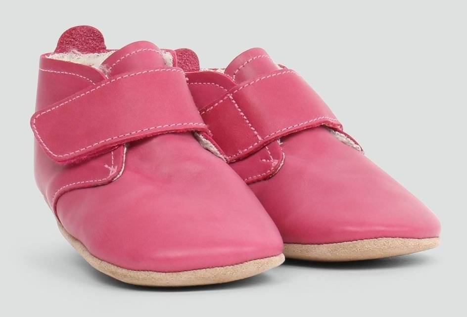 Desert-Merino-Pink-frontal Bobux Merinofinkli Desert mit Klettverschluss