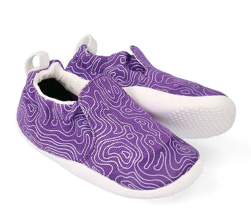 Lauflernschuhe Bobux Xplorer Scamp Organic "Wild Berry" in Purple