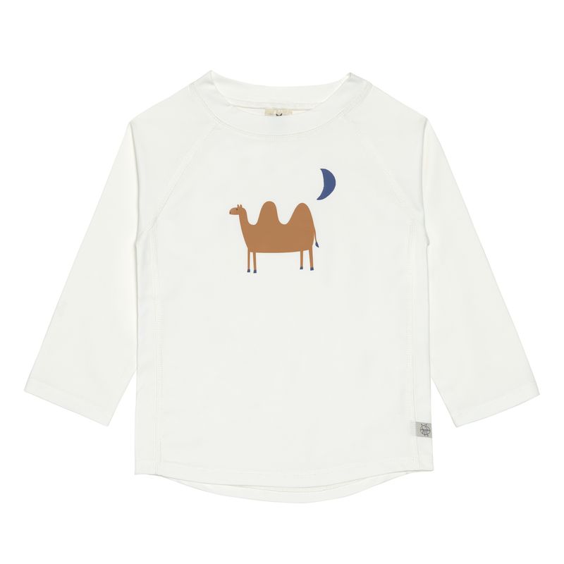 LÄSSIG Langarm UV-Shirt "Camel Nature" in Offwhite mit witzigem Kamel