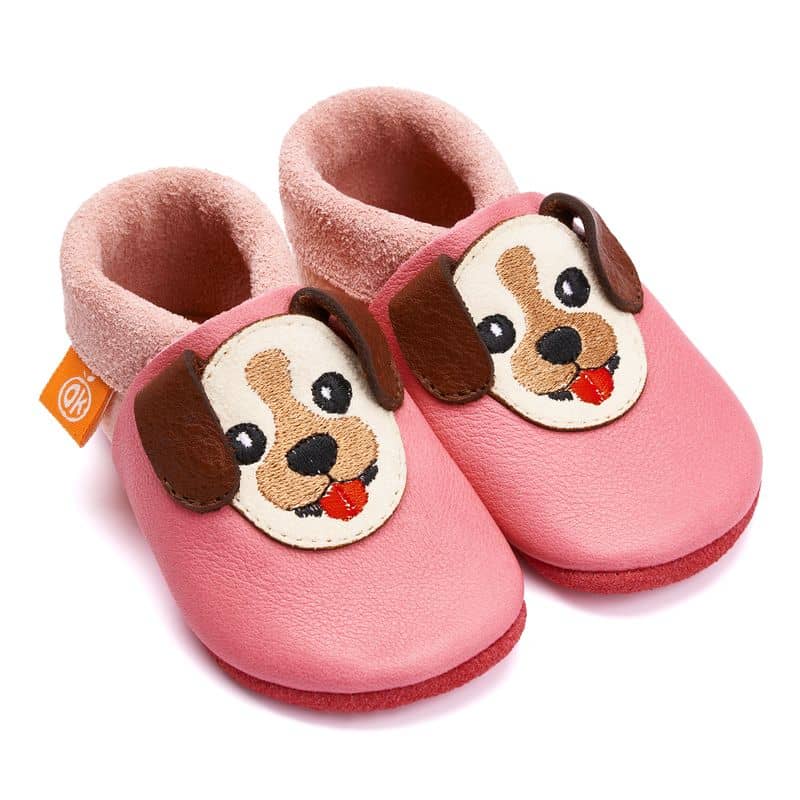 Orangenkinder-Hund-Wilma-Paar BIO-Lederfinken von Orangenkinder "Wilma der Welpe"
