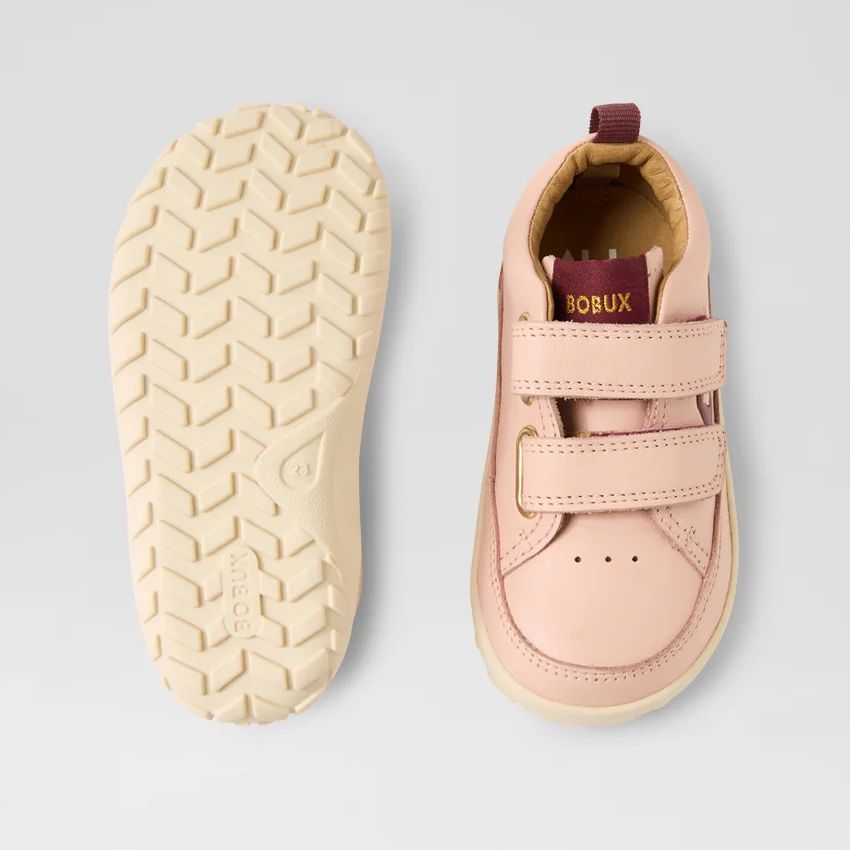 BOBUX Alpha Dawn Cameo Rose Bobux Dawn Cameo Pink Barfuss Schuhe von unten und oben: flexible, leichte Sohle mit Grip und Doppel-Klettverschluss für einfaches Anziehen