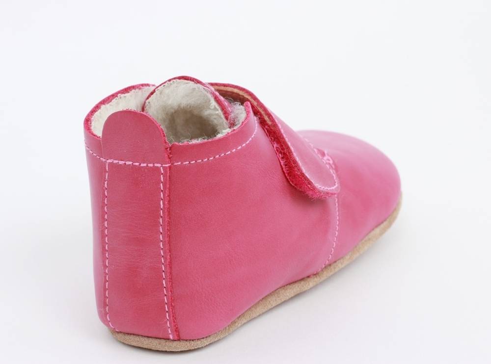Desert-Merino-Pink-Futter Bobux Lederfinkli in Pink mit Merinofutter